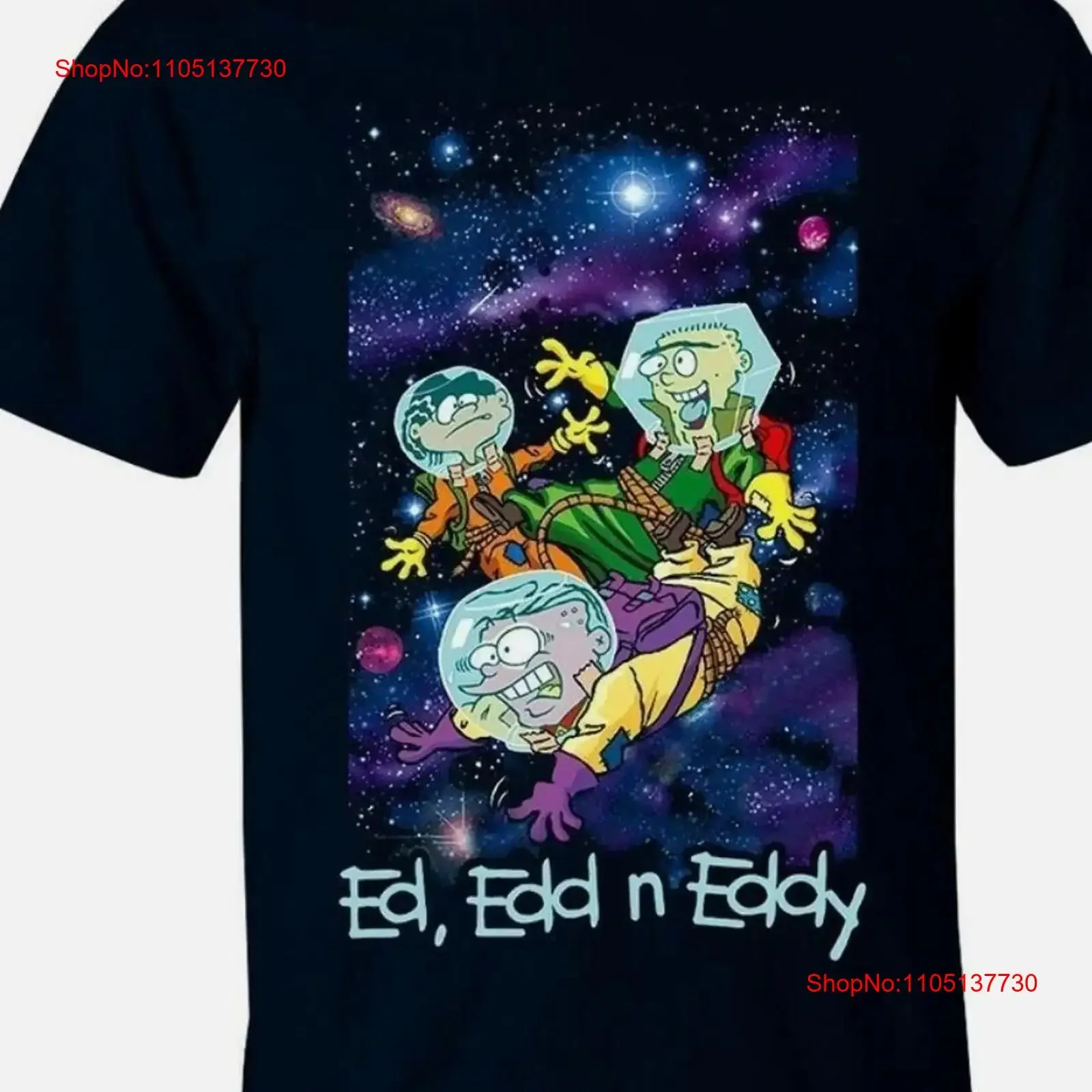 

Футболка Ed Edd n Eddy, хлопковая, черная, мужская, от S до 5XL, винтажная, слегка уличная одежда, удобная, растянутая, стильная, повседневная