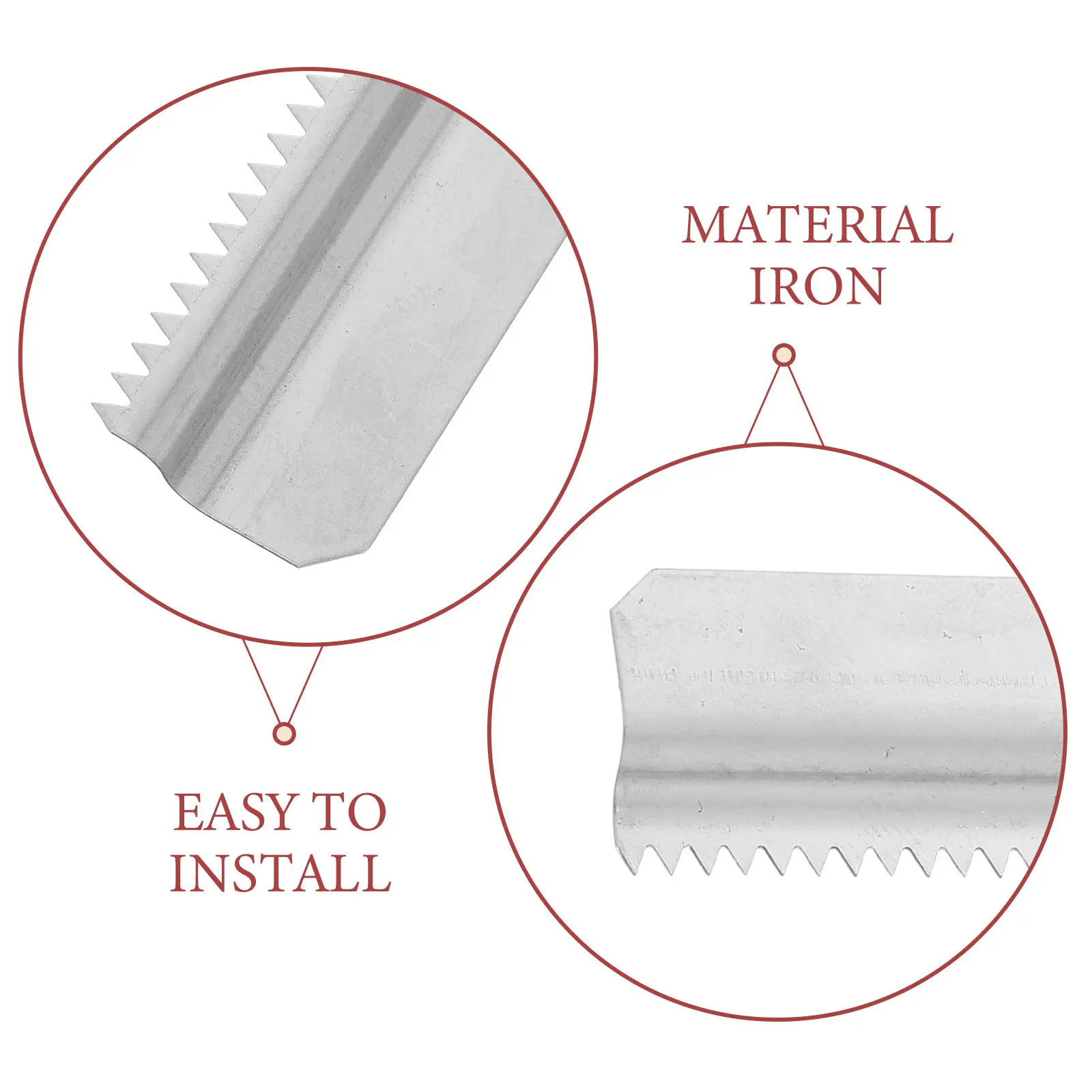 10Pcs Tape Dispenser Blade Replacement Metal Serrated Cutter Parts Desktop Office School Home Packaging Cutter