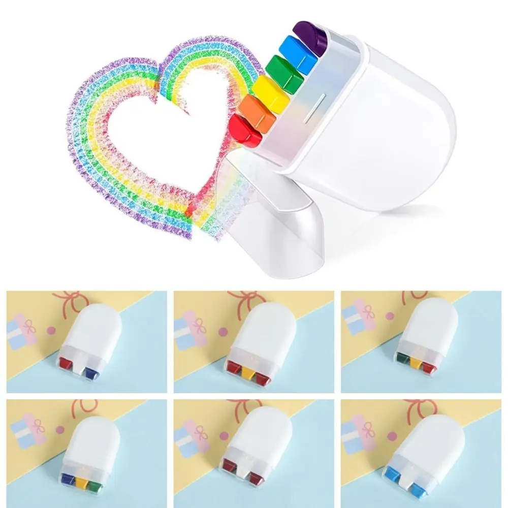 

6Pcs Washable Rainbow Face Paint Pen DIY Makeup Pride Day Body Art Paint Colorful Carnival Party Graffiti Crayon Paint Festival