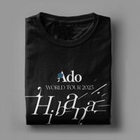 Ado WORLD TOUR 2025 Hibana T-Shirt Adult  Streetwear Cotton T Shirts Summer O-Neck Novelty Tee Shirt Print Big Size Clothing