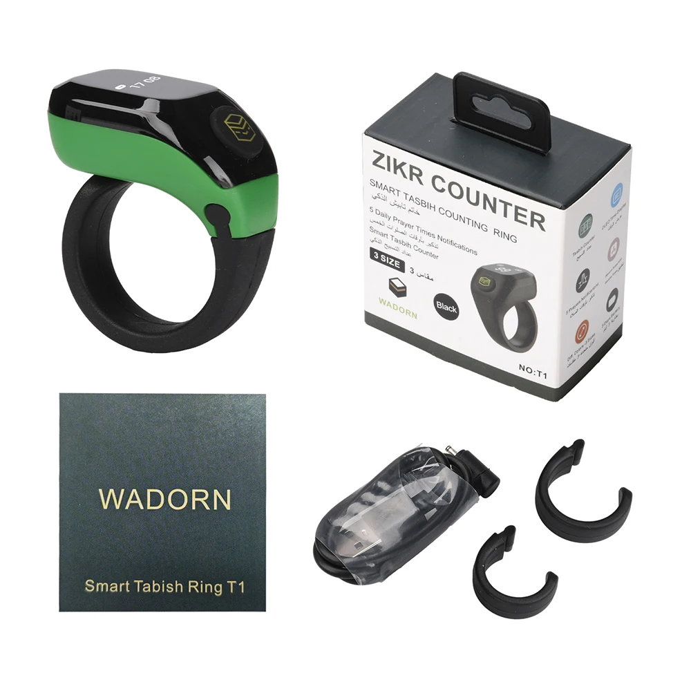 3 In 1 Bluetooth APP Smart Ring Counter OLED Display Reminder Alarm Detachable Holder Multifunctional Portable Counting Tool