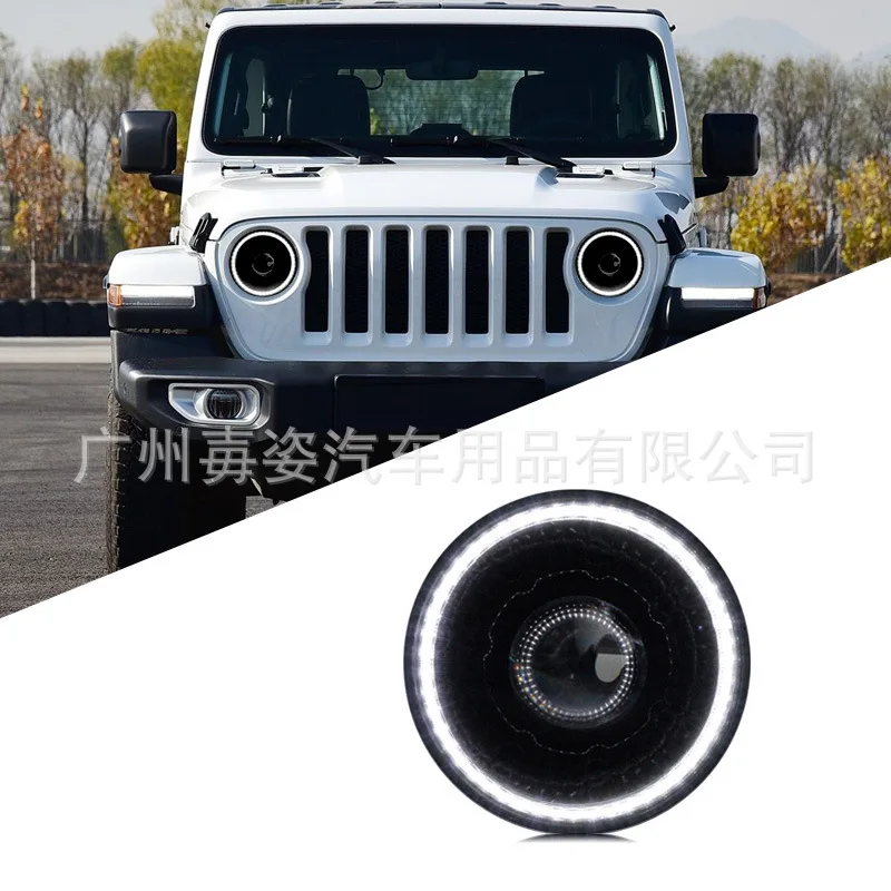 

Подходит для Jeep Jeep Wrangler, модифицированные светодиодные фары «ангельские глазки», дневные ходовые огни, линзы, ксеноновые фары