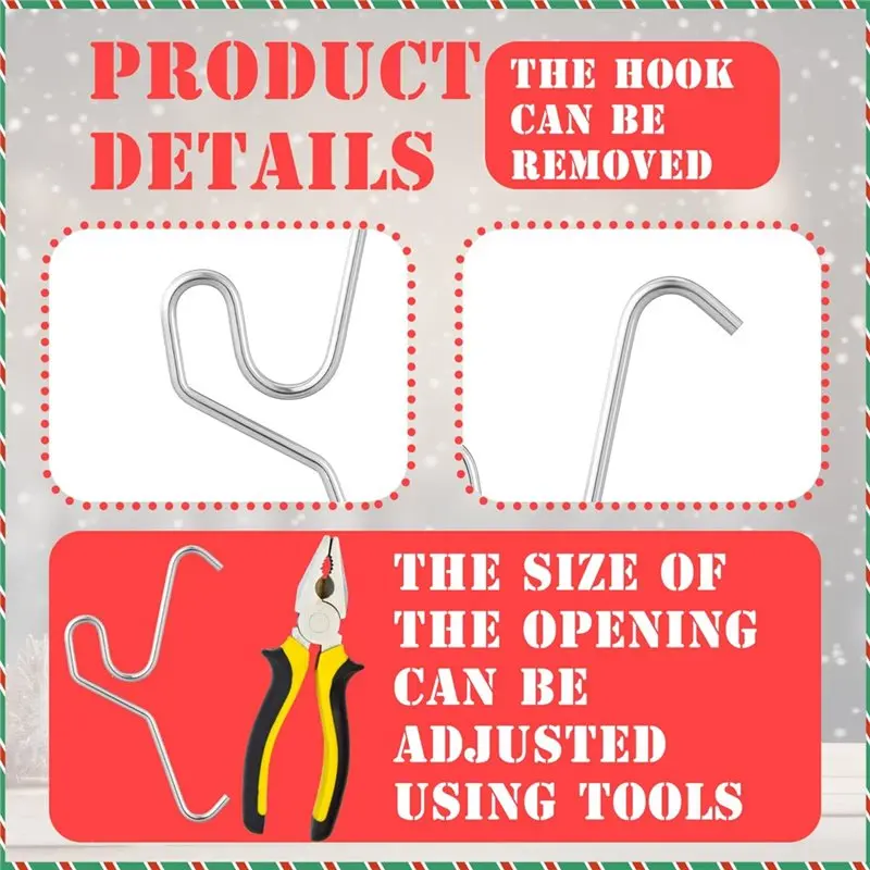 2025 الاتجاه يناسب 2-1/4 إلى 2-2/5 بوصة الطوب العالي تصاعد 24 حزمة لسلك معلق في الهواء الطلق، خطافات الطوب مقاطع الحائط للتزيين #3