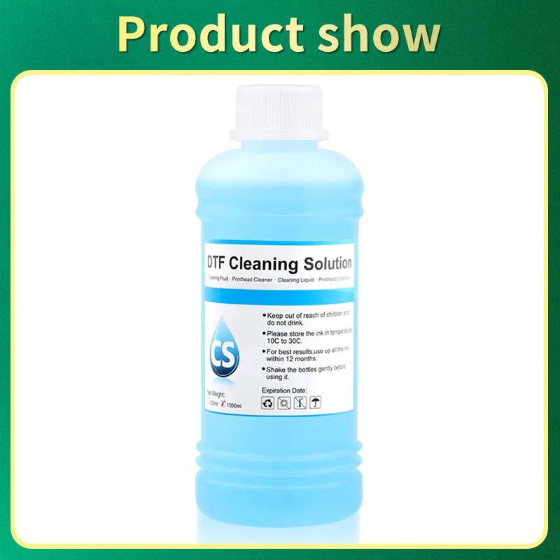 Imagem -04 - Dtf Power Cleaner Solução de Limpeza Dtf Líquido para Kit de Manutenção de Tubo de Cabeçote de Impressão de Impressora Direto para Filme Opções de Capacidade