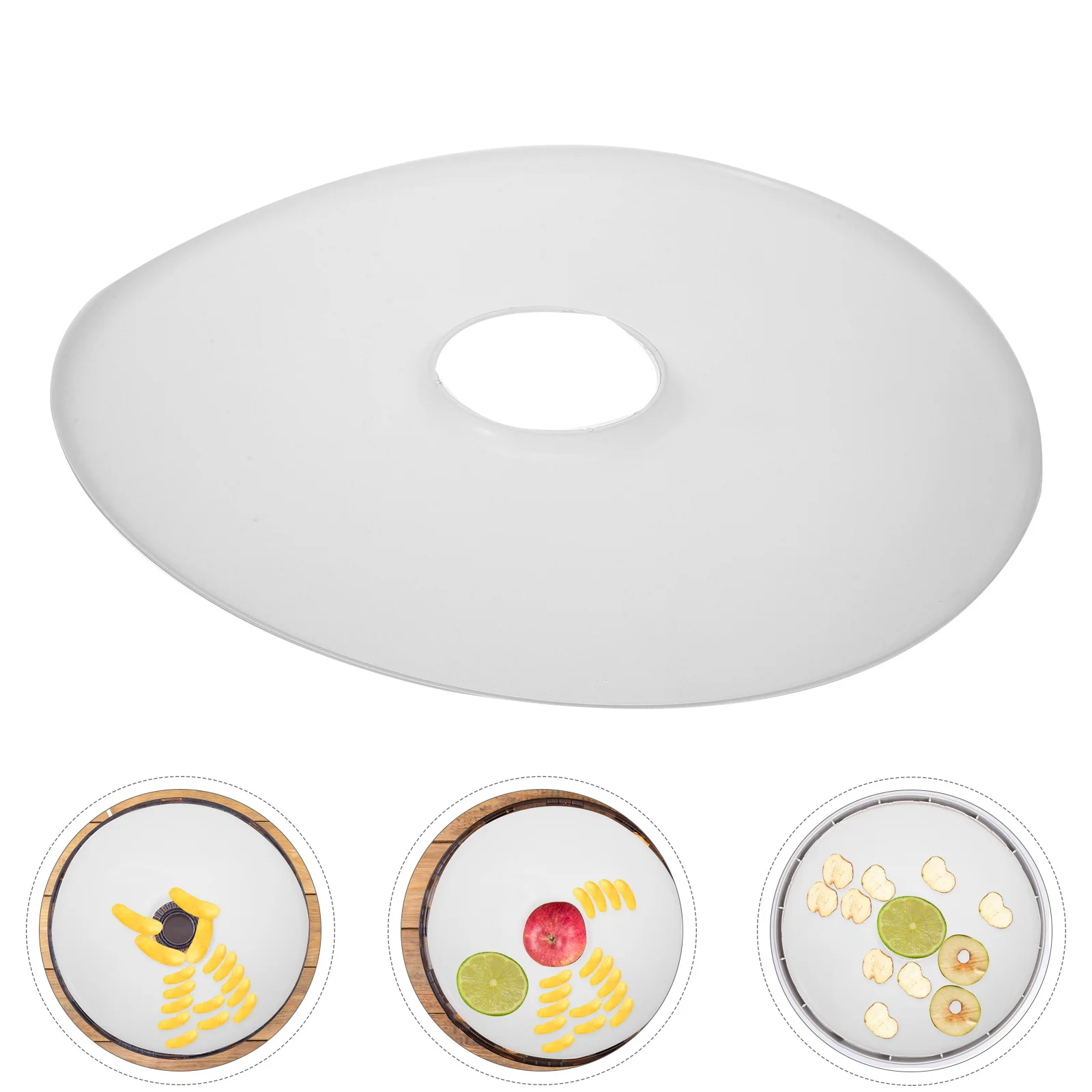 

Dryer Accessories Baking Mat Fruits Food Dehydrator Pads Mats Plastic for Round Trays