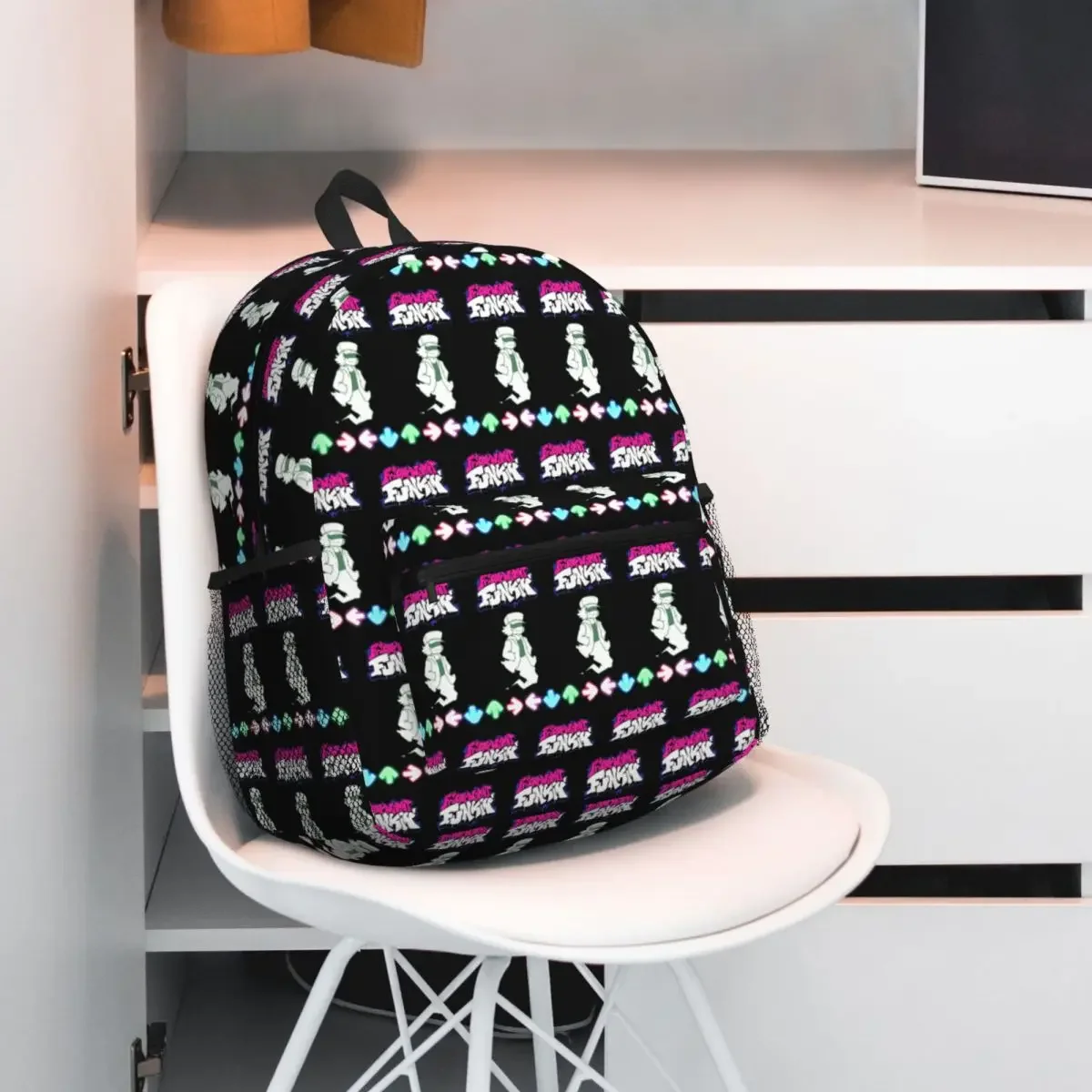 Friday Night Funkin Student Backpack School Bag Hiking Travel Daypack for Men Women Fashion Bookbag Shoulder Bags