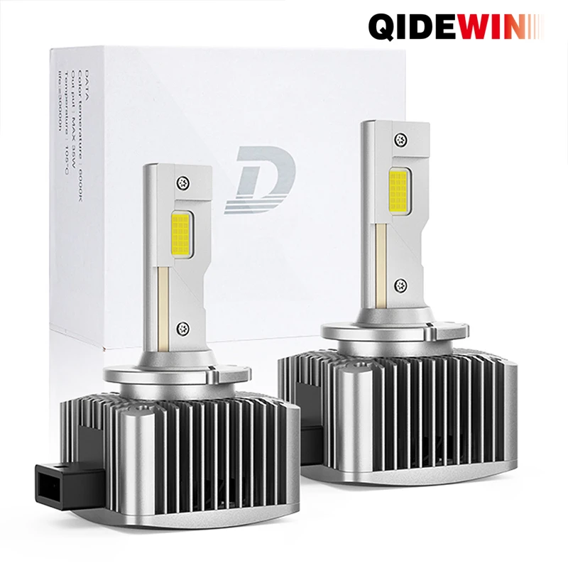 D1S D2S LED Headlights Plug Play Two-sided CSP Chip Super Bright Car Canbus Bulbs Replacement Original Lamp Spotlights D3S D4S