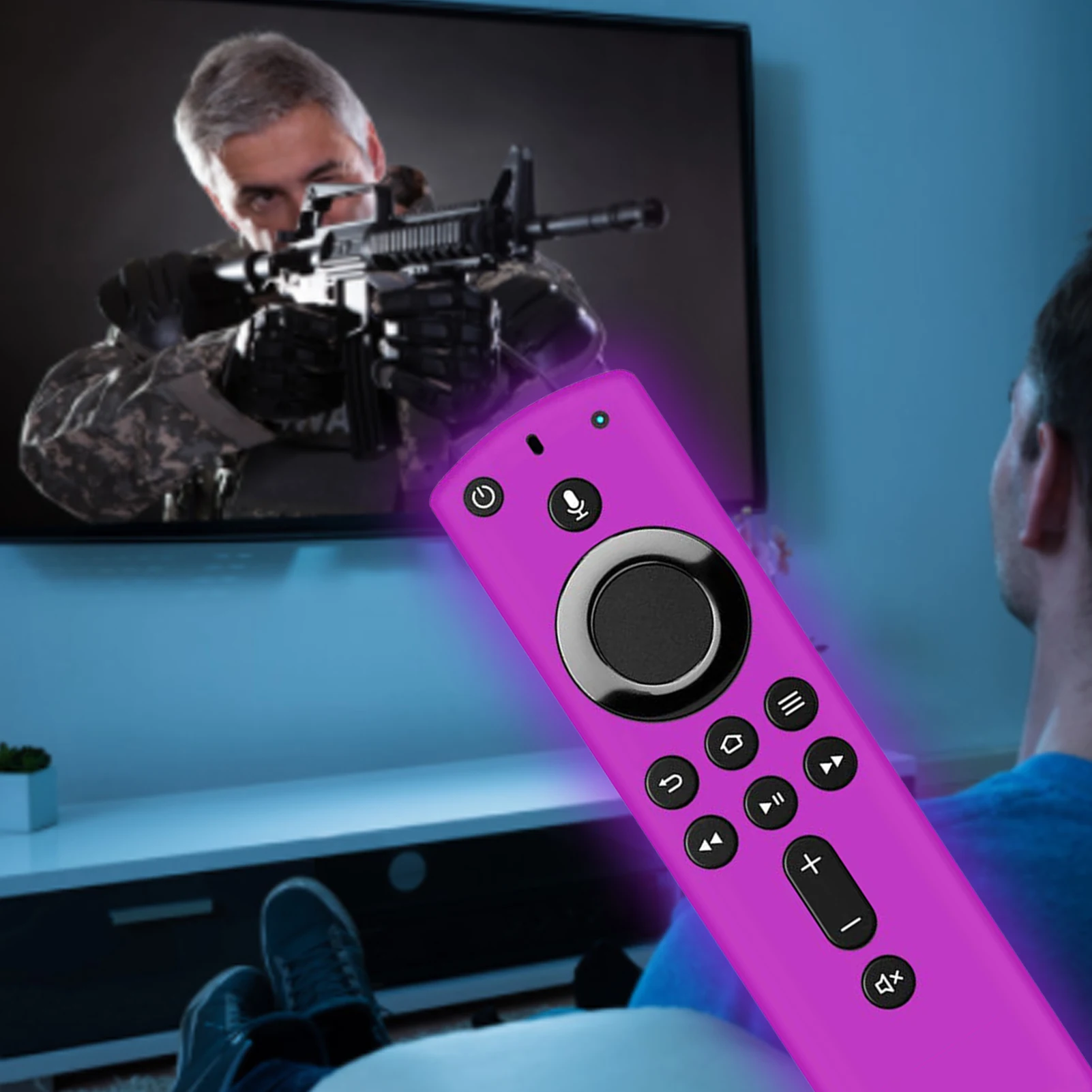 Luminous Silicone TV Controle Remoto Capa Protetora Stick | Shockproof & Anti-Slip Protective Remote Control Sleeve