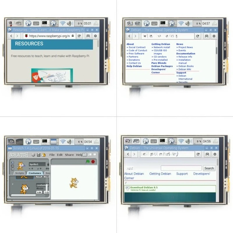 3.5 Inch 480x320 TFT LCD Touch Screen Display Module for Raspberry Pi 4 3B+