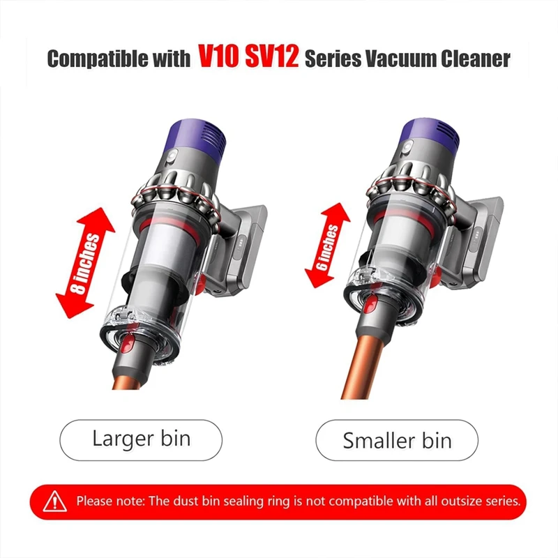 A16F-Dust Bin Top Fixed Sealing Ring For Dyson V10 SV12 Vacuum Dirt Cup Replacement Parts Canister/Dustbin Seal Accessories