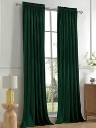 Italian Velvet Solid Color Living Room and Bedroom Curtains 1pc