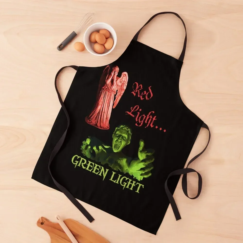 

Red Light... GREEN LIGHT Apron Hairdressing Hairdresser Accessories Funny Kitchen Apras For Women Kitchen Items For Home Apron