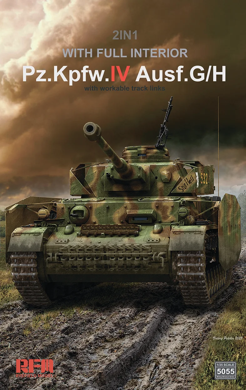 RYEFIELD MODEL RM-5055 Model Kit 1/35 Panzerkampfwagen IV Ausf.G/H 2in1 Assemble