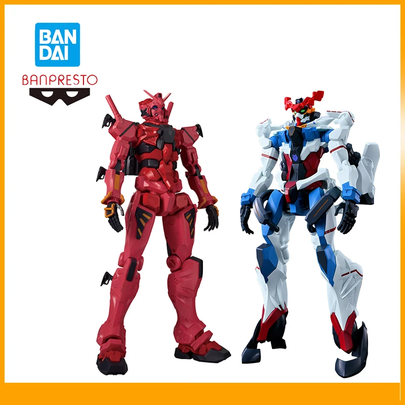 

Original Bandai Banpresto Gundam Gquuuuuux Red Gundam -Genkai Toppa Anime Action Figures Model Fighting Pose Desktop Decoration