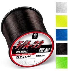 500m Fluorocarbon Coating Treatment Process  Nylon Fishing Line 0.12mm-0.47mm Monofilament  for Freshwater Saltwater Fishing