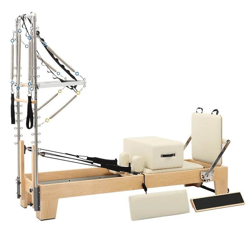 

High Quality Customized Pilates Reformer With Tower Wholesale Gym Yoga Studio Body Core Training Equipment