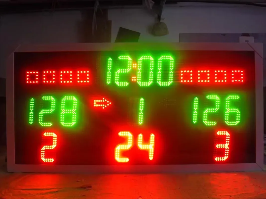 Indoor Outdoor LED Display Multisport Electronic Scoreboard  for Basketball Football Volleyball Timer
