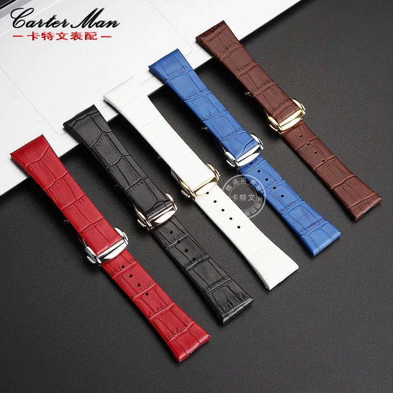 Cowhide Wristband for Omega Constellation Double Eagle Series Men's and Women's Recessed Watch Strap 23mm Bracelet Accessories