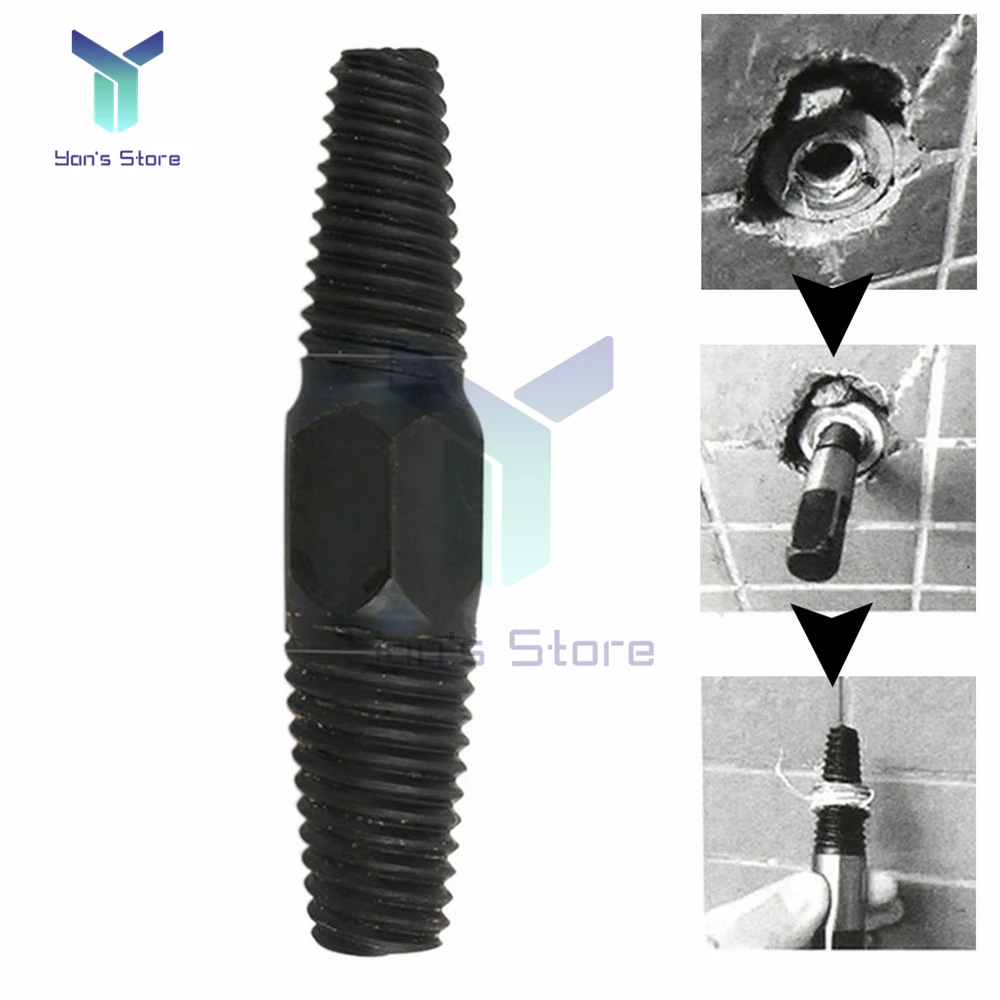4 "6" Double Head Tap วาล์วสกรู Extractor ชุดก๊อกน้ำ Remover เครื่องมือเสียลวดท่อ Bolt สกรูหักเครื่องมือกำจัด