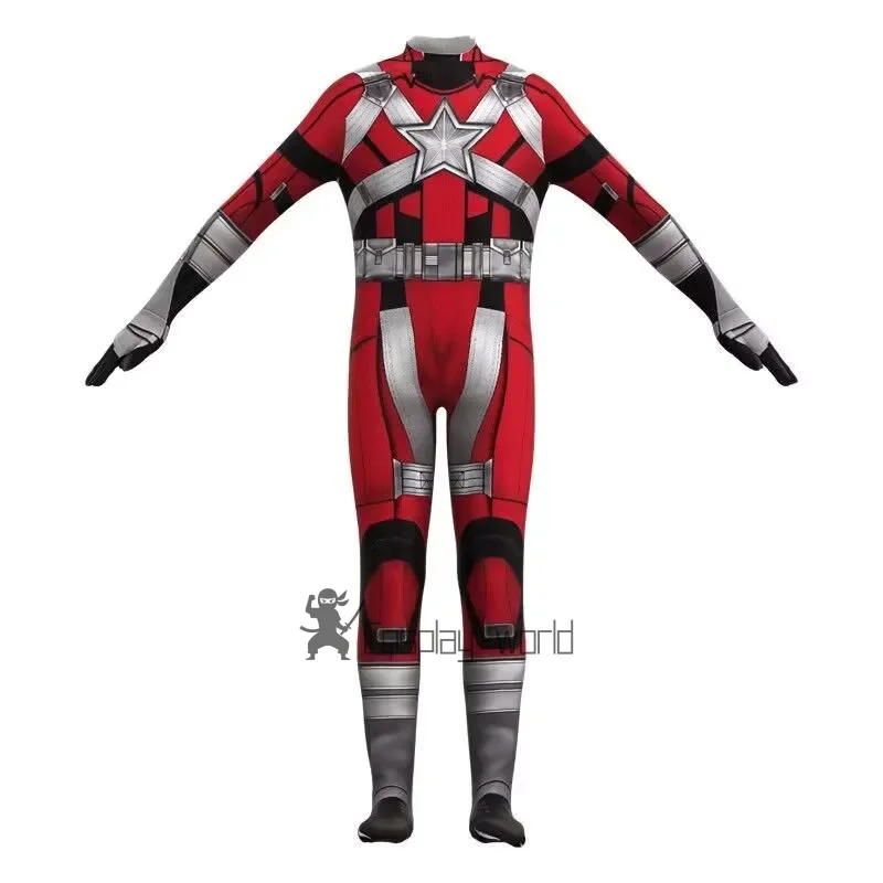 

Детский комбинезон Thunderbolts, карнавальный костюм супергероя, детский красный страж, боди для косплея, сценическая одежда, вечерние костюмы на Хэллоуин для мальчиков