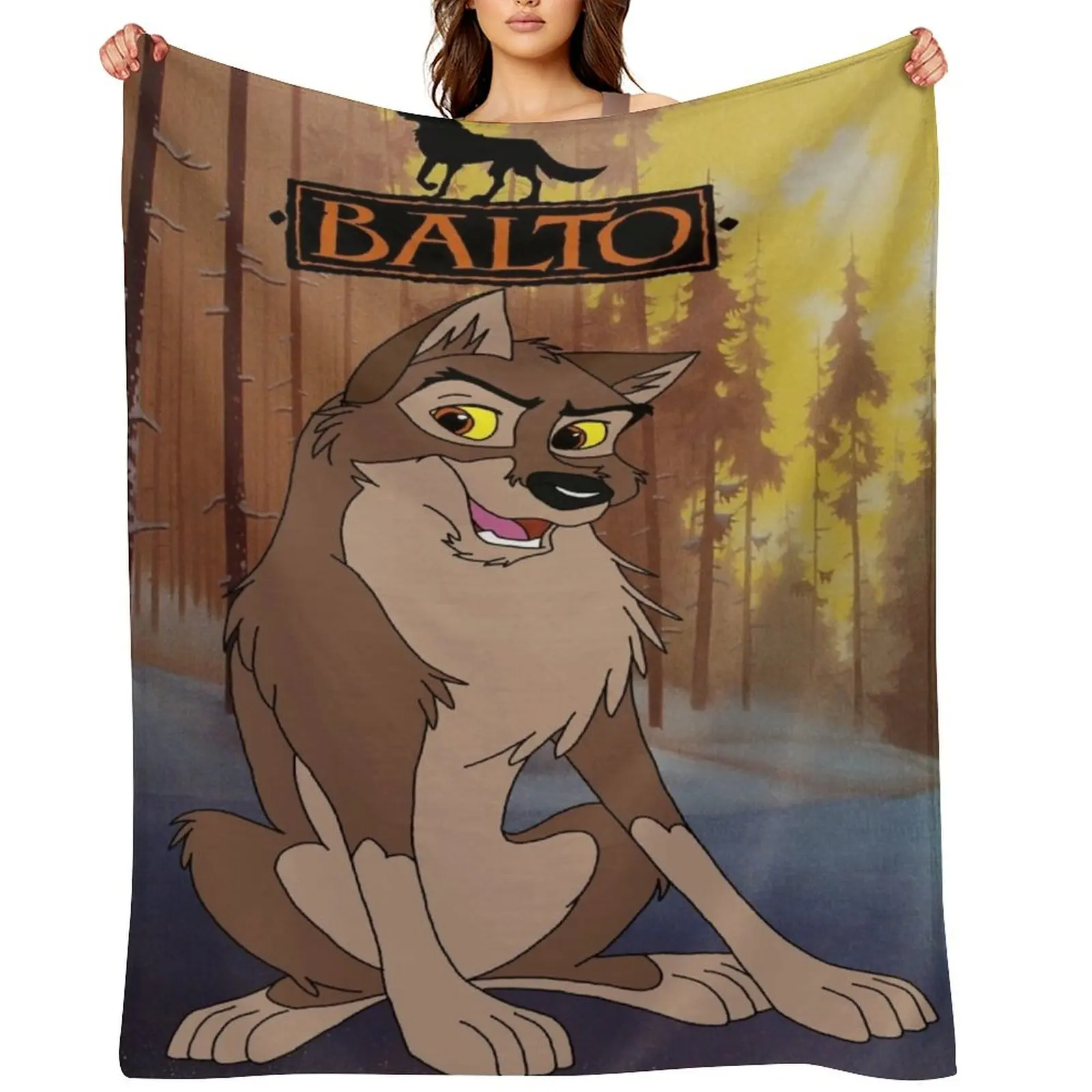 

Balto In The Wilderness Throw Blanket Hairy Bed funny gift Blankets