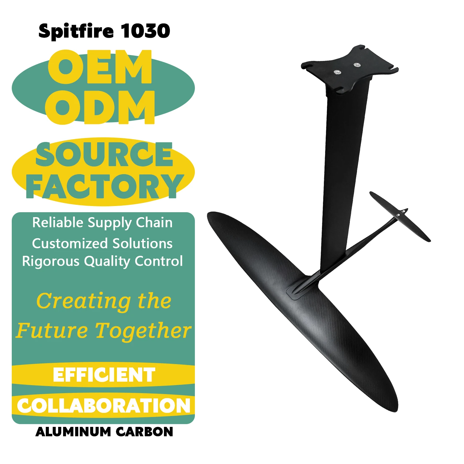 Producto estrella: Spitfire 1030 HM - Set de ala de carbono para efoil, wingfoil, SUP, tabla de surf, wave foil, para surfear con bomba, tabla de waterplay, kitesurf, y tabla de hidrofoil.