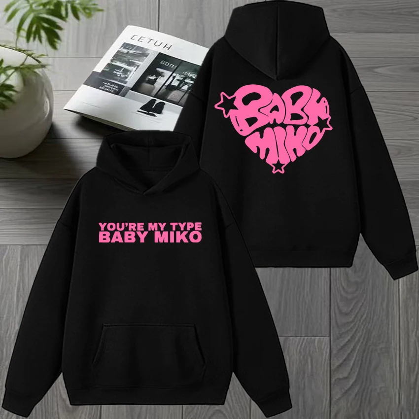 

Rapper Young Miko Album Graphics printed Hoodie 2025 Unisex vintage hip hop streetwear Autumn Winter Men women Fleece Sweatshirt