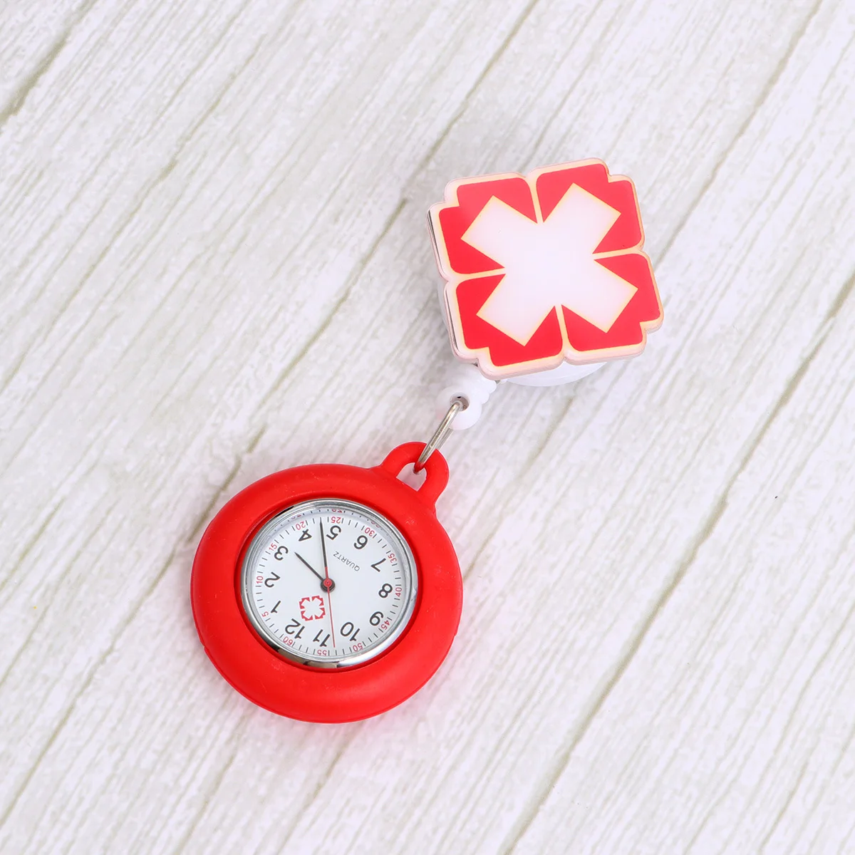 

Nurse Watch Medical Hanging Pocket Watch Telescopic Nurse Pocket Cartoon Style 24 Practical Durable Clear Number