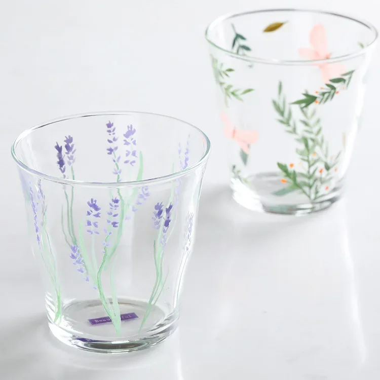 

Creative High Borosilicate Lemon Hand Pinch Pattern Office Drinking Cup Glass Drinkware Household Milk