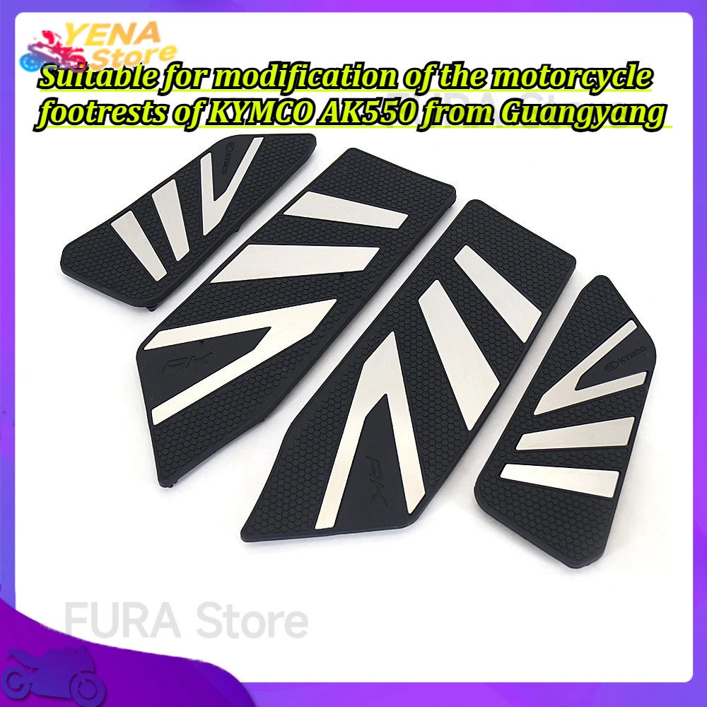 

Aluminum anti-slip foot pads suitable for modification of the motorcycle footrests of KYMCO AK550 from Guangyang