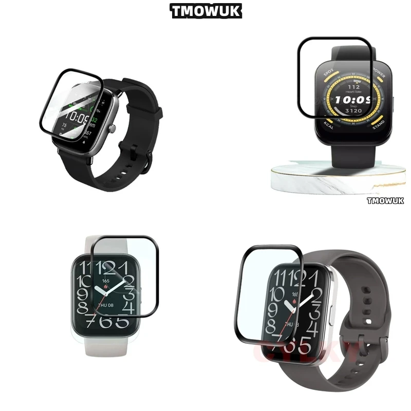 

Smooth Touch Screen Protector For Amazfit BIP 3 5 6 U Pro Active Unity GTS 2E 2 3 4 MINI, Responsive Control.