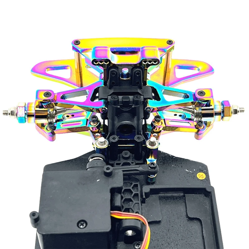 MJX Hyper Go 14304 14303 14302 14301 piezas de Metal de coche teledirigido juego de brazo oscilante superior e inferior soporte de torre de choque piezas de mejora