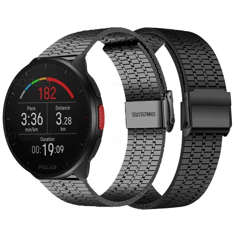 

Металлический ремешок для часов POLAR Pacer, браслет из нержавеющей стали Polar Grit X Pro Titan/Vantage M2 M/IGNITE 2/Unite, браслеты на запястье