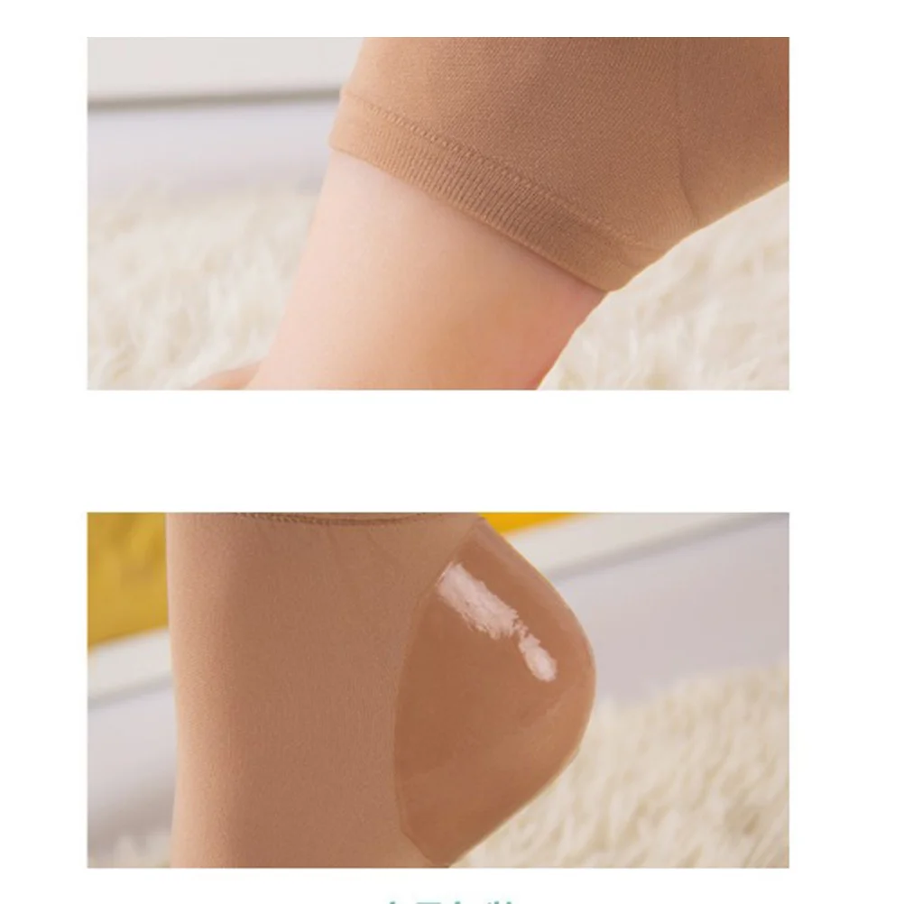 جوارب مرطبة من النايلون بتصميم مفتوح عند أصابع القدم للبشرة المتشققة الصلبة مع جوارب كعب جل مريحة قابلة للتنفس من مادة Sebs