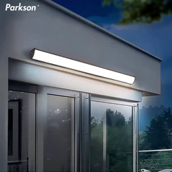 Outdoor LED Wall Lamp Waterproof IP65 Dimming Remote Control LED Long Wall Lights Garden Villa Porch Sconce Light 110V 220V