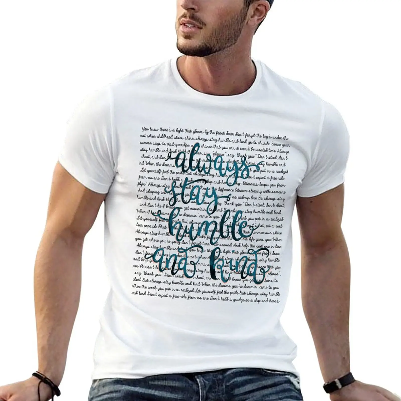 humble and kind T-Shirt Basic Short Sleeve T-Shirt for Men