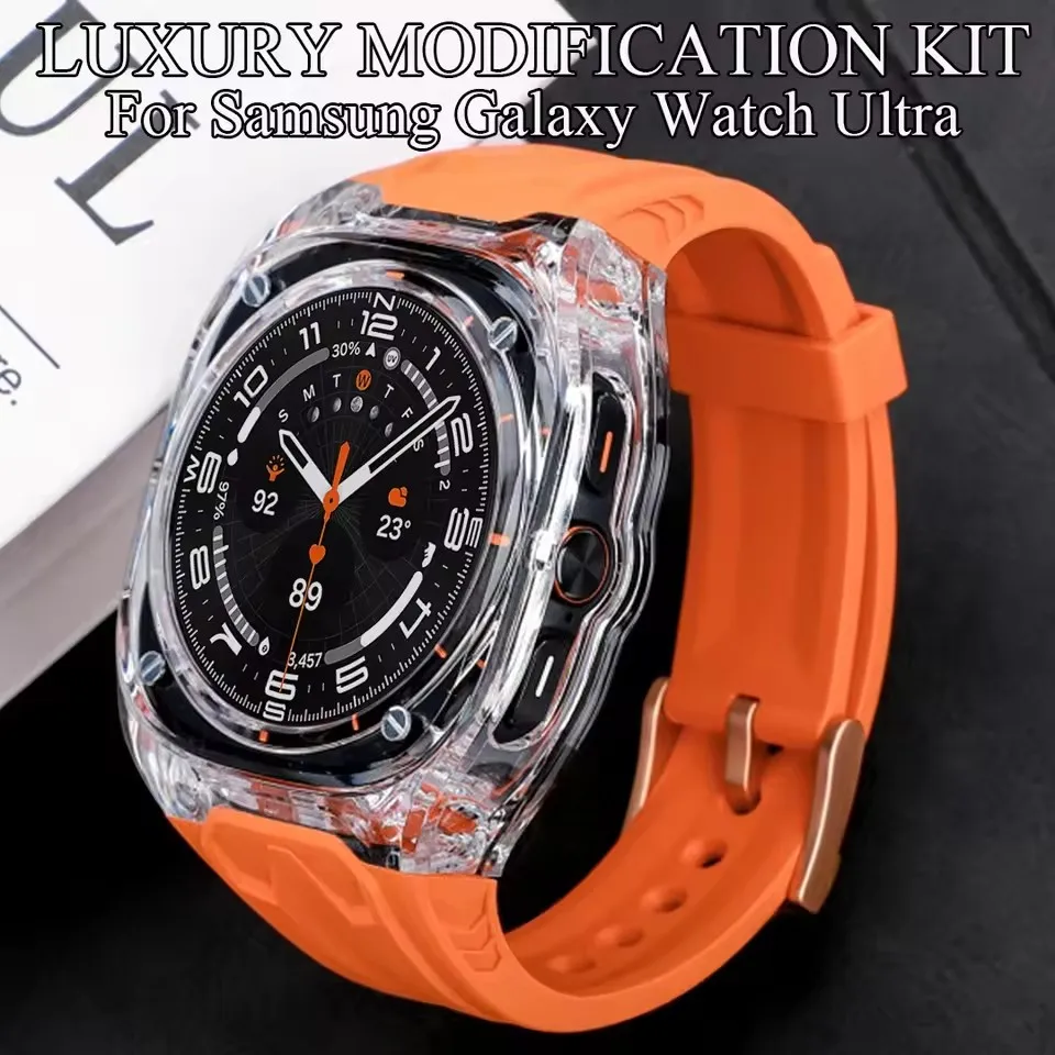 

Transparent Modification Kit for Samsung Galaxy Watch 7 Ultra 47mm Strap Case for Galaxy Watch7 Ultra Refit Replace Accessories