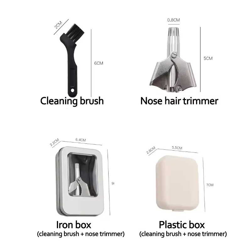 Триммер для волос в носу, 1 шт., мужской ручной триммер для волос в носу из нержавеющей стали, машинка для стрижки волос в носу, маленькие ножницы с круглой головкой, женские ноздры