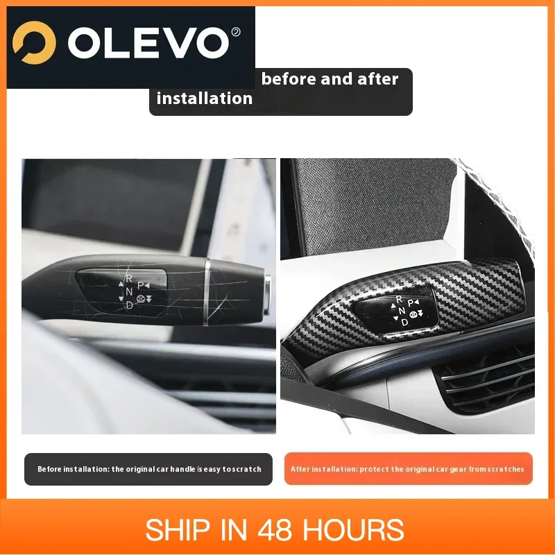 

New Fit For Xiaopeng G6 G9 P5 P7 P7i G3 Xpeng Car Gear Lever Protective Cover Steering Shift Lever Sticker Carbon Fiber Modifica