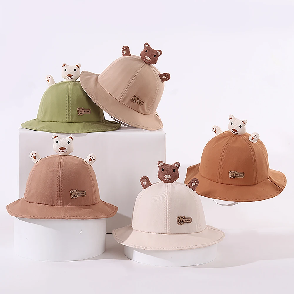 

Baby Fisherman Hats Spring Autumn Cute Pig Pot Bucket Hat Boys And Girls Fashion Sunshade Visor Caps