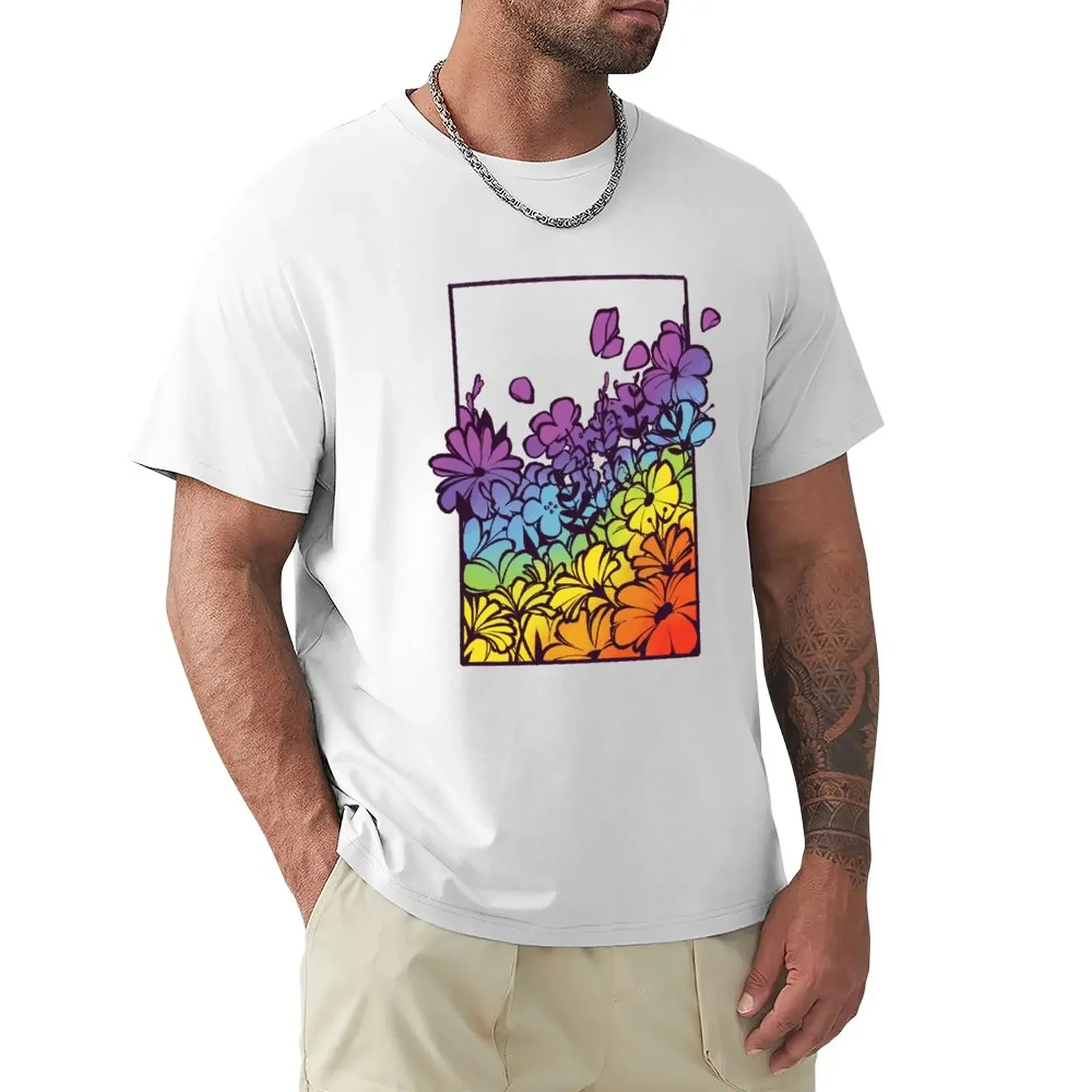

Pride Flowers T-Shirt vintage shirts graphic tees new edition mens graphic t-shirts pack