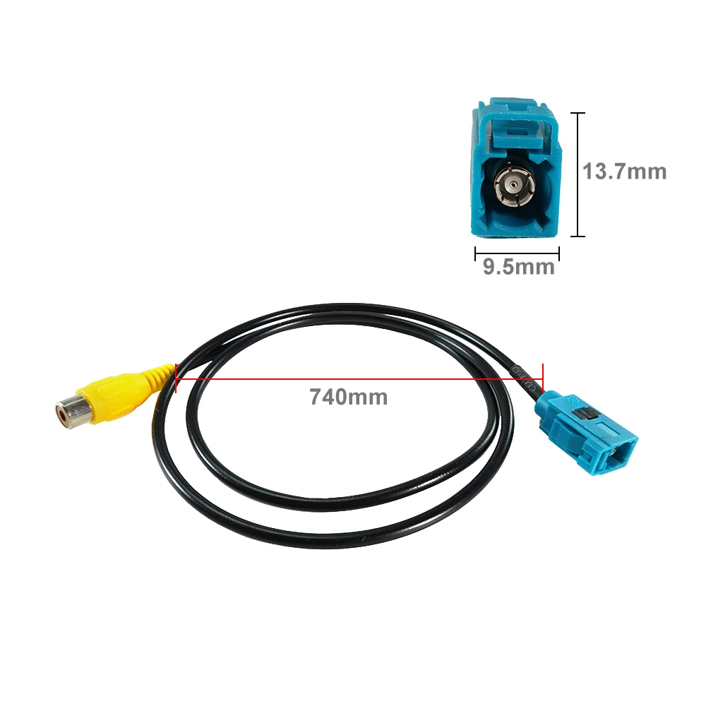 Fakra RCA Cable Adapter For Mercedes Benz C E GLK Volvo S80L Rear View Camera Car Accessories