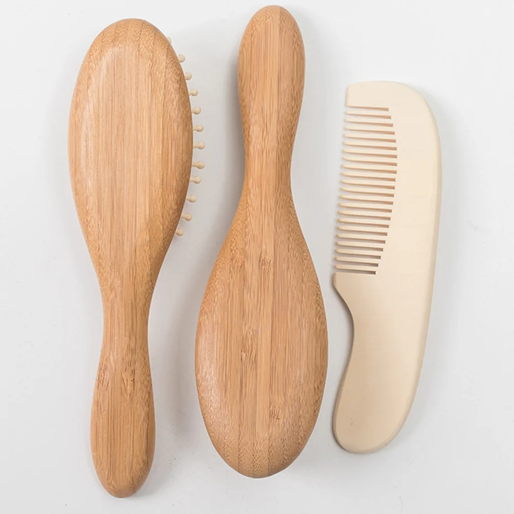 

1 комплект, бамбуковая расческа, набор щеток, мягкий инструмент для массажа кожи головы, ванна, душ, чистка тела, скруббер, шерстяная щетка, инструменты для массажа кожи головы