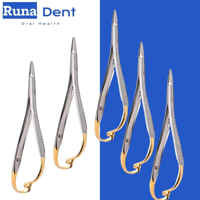 5pcs Dental Orthodontic Elastic Holder Mathieu Extra Fine Beak Ligation Ring Tie Placement Instrument