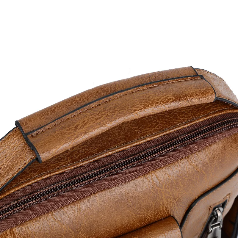 New Casual and Trendy Shoulder Bag, Men's Crossbody Bag, Solid Color POLO Men's Handbag Messenger Bag Men