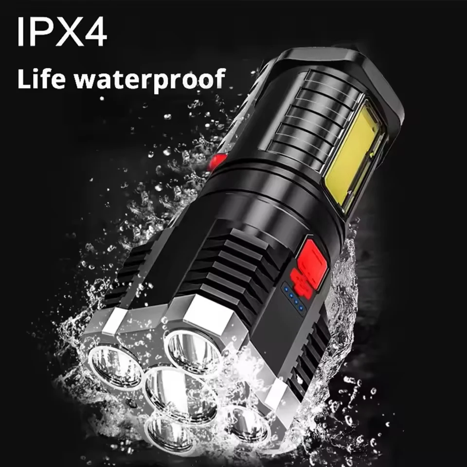 High Power Weapons Flashlight Rechargeable Flashlight Personal Defenses Weapons Self Defense Stuff Selfdefense Supplies Strong
