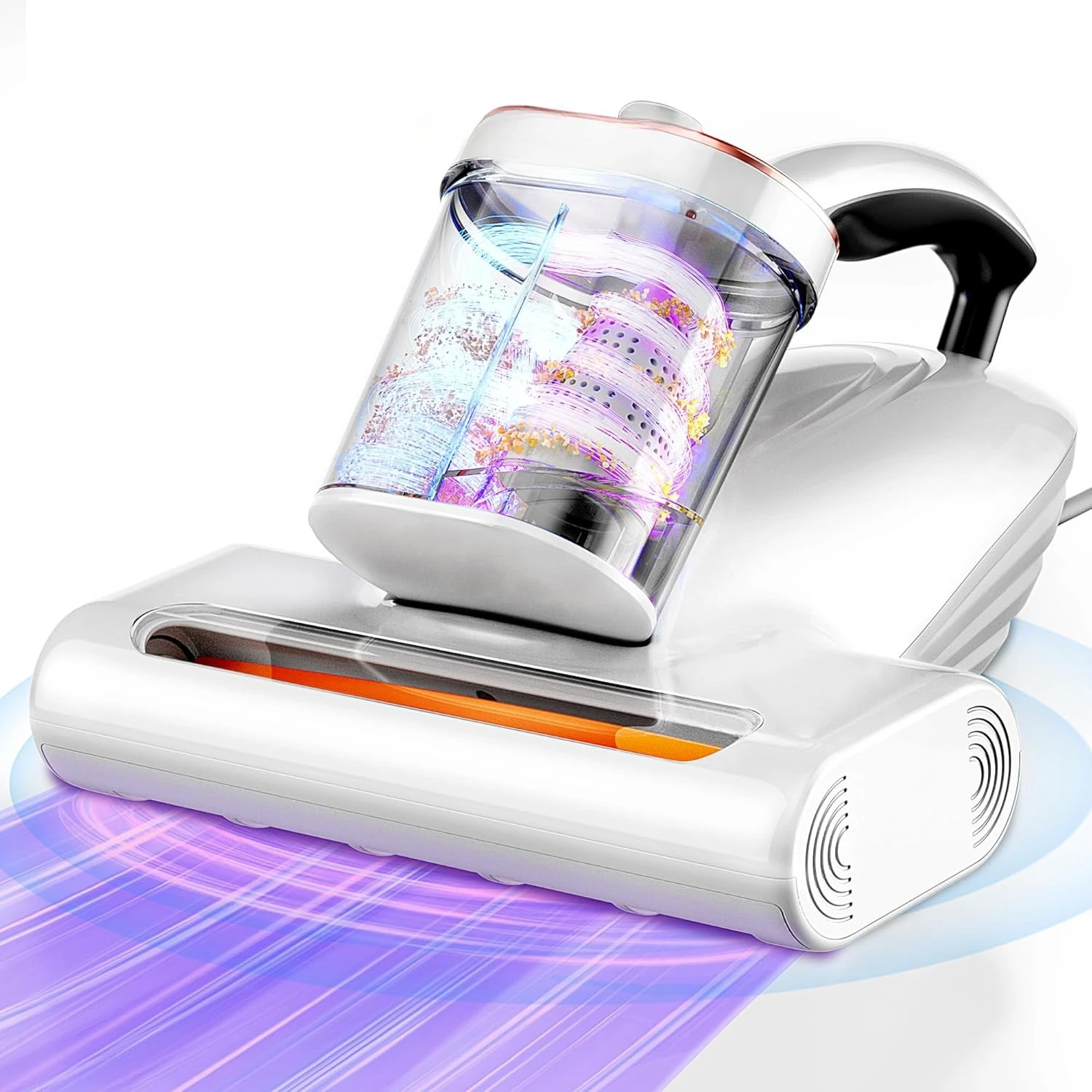 

Всасывающий металлический ролик 16 кПа, 253,7 нм, УФ-c, пылесос для матраса, 36000 об/мин/мин, 149 ℉ Нагревательный HEPA-фильтр и ультразвуковой матрас