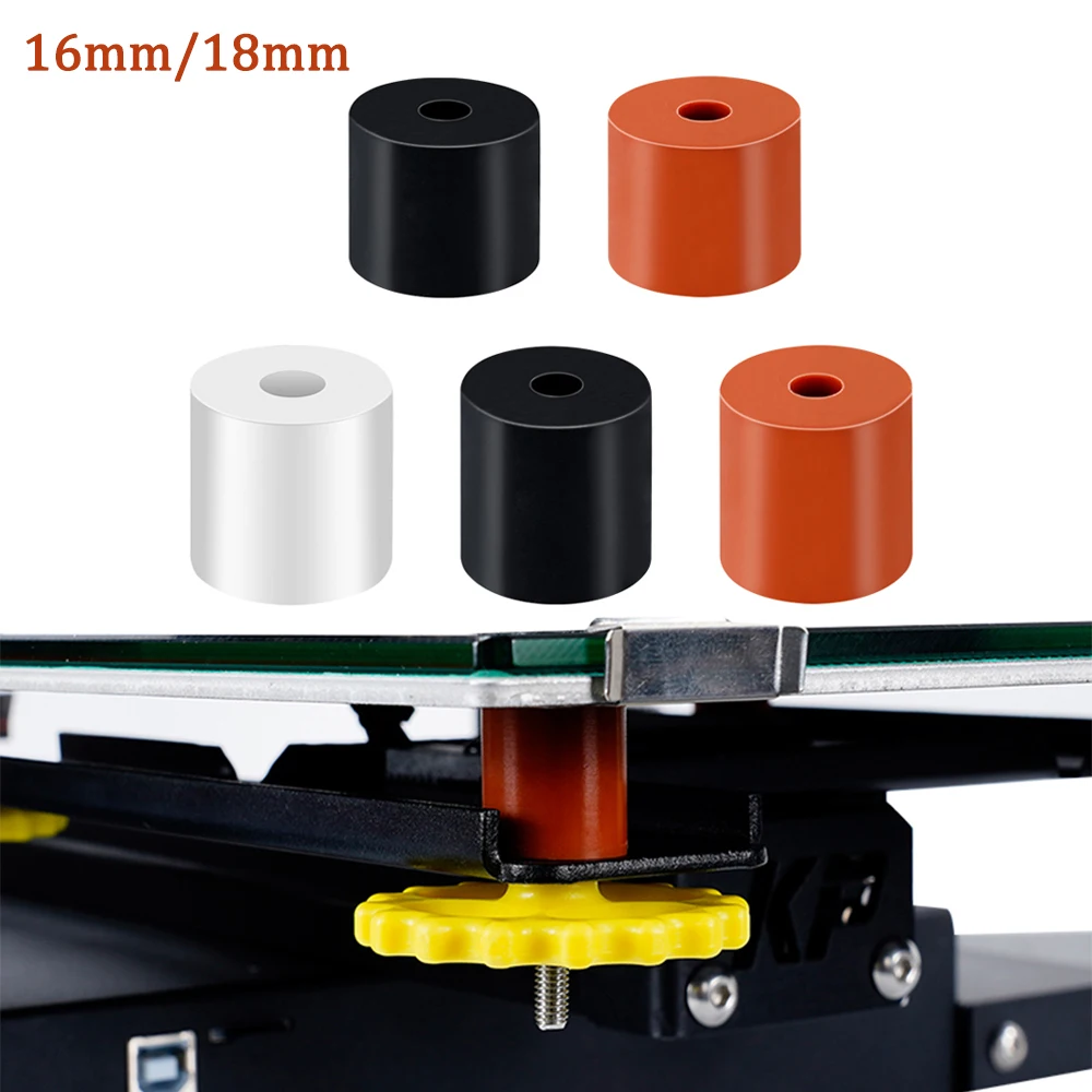 RAMPS Silicone Solid Spacer Hot Bed Leveling Column High Temperature Shock Absorber Leveler for CR-10 CR10S Ender-3 3D Printer