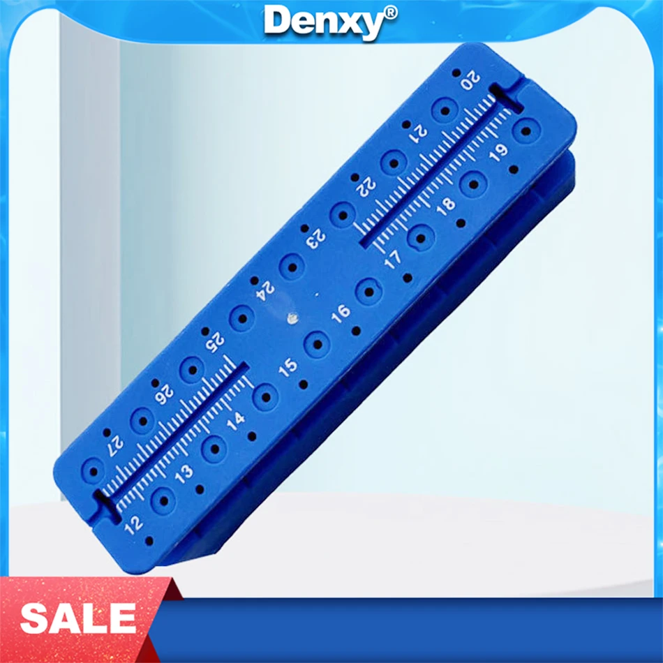 

Denxy 1/2Pcs Dental Endo Measuring Block Autoclavable Files Holder Plastic Large Ruler with Graduated Dentist Instrument