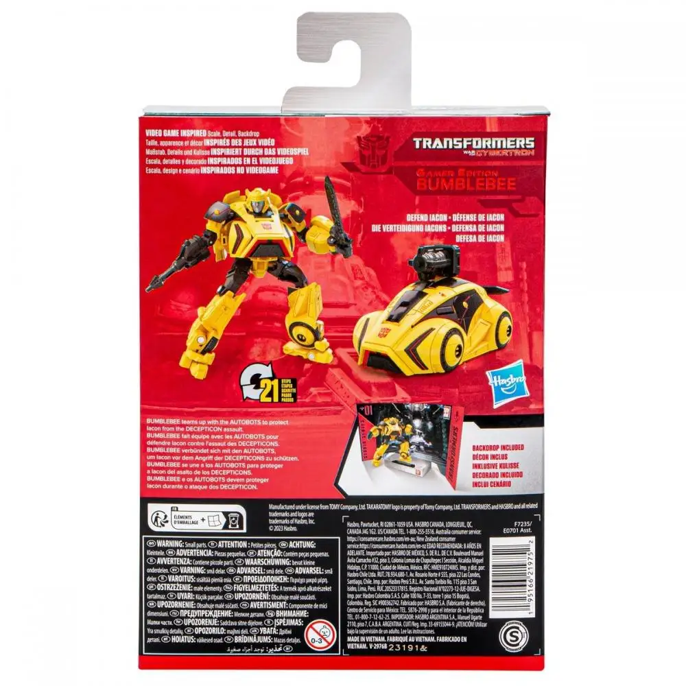 TAKARA TOMY Transformers Toys Studio Series Deluxe Class Gamer Edition Bumblebee 4.5-inch Action Figure Gift SS GE-01